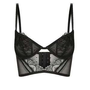 Kat the Label Ivy Bustier. NEW with Tags Sexy Mesh Lingerie Polka Dots Romantic